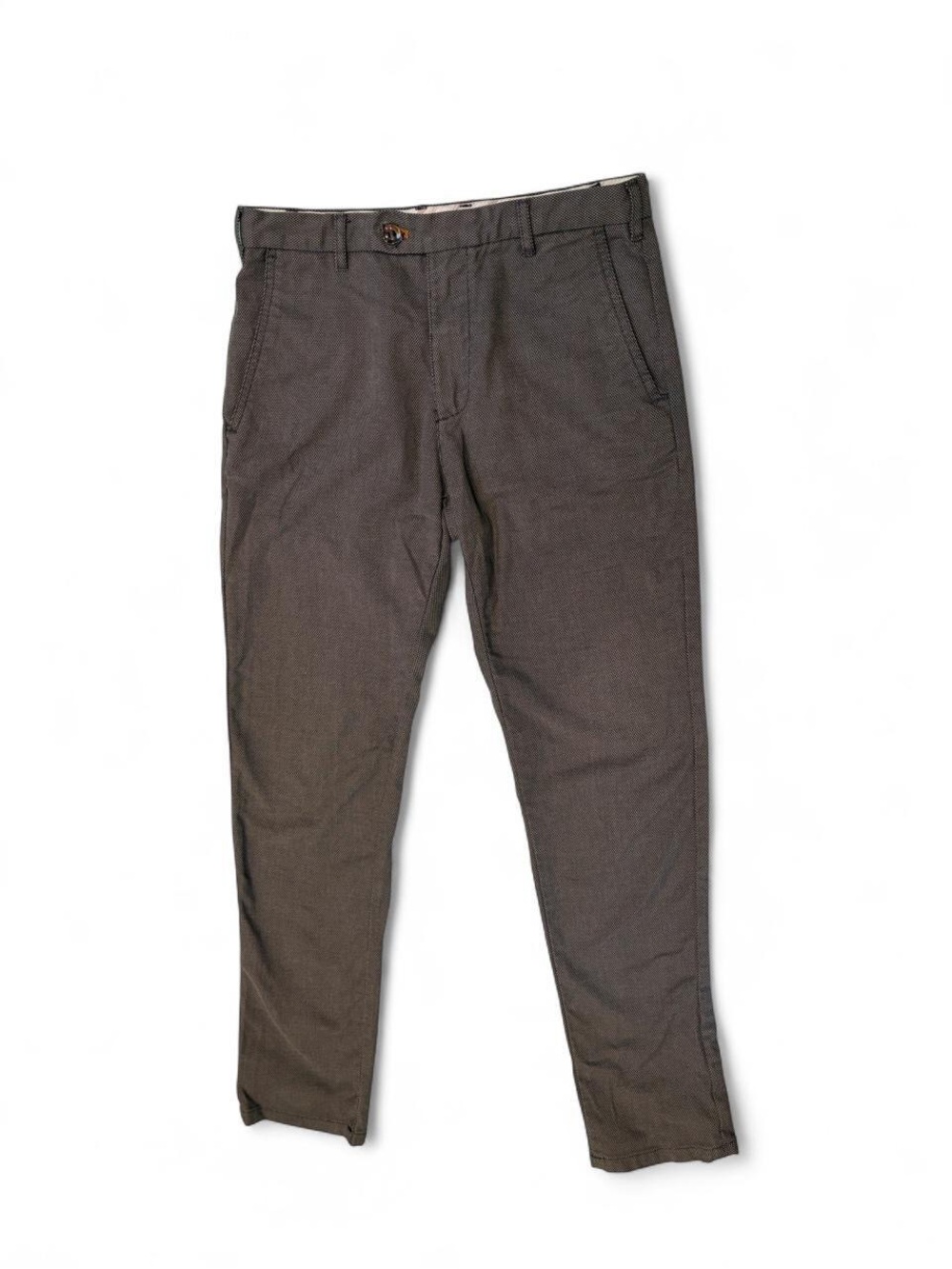Zara Men’s Grey Micro-Pattern Chinos size 30 waist